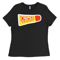 Black carmex obsessed sticker Ladies Tee - lanVoArt