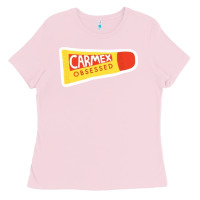 Bubblegum Pink carmex obsessed sticker Ladies Tee - lanVoArt