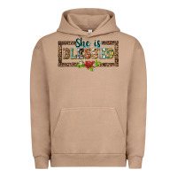Pigment Burro she is blesssed floral Urban Hoodie - BarkalooDesign