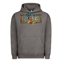 Pigment Tornado she is blesssed floral Urban Hoodie - BarkalooDesign