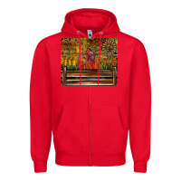 Red Farm Life Rooster Zipper Hoodie - CowhideDigitalArt