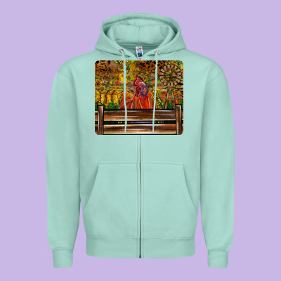 Farm Life Rooster Zipper Hoodie Designed By Cowhidedigitalart