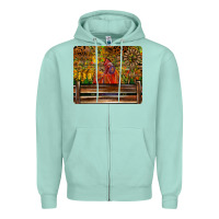 Seafoam Farm Life Rooster Zipper Hoodie - CowhideDigitalArt