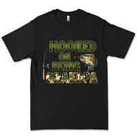 Black fish lures hooked on being grandpa Premium Tee - Artiststas
