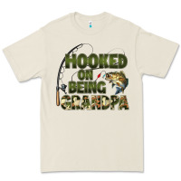 Bone fish lures hooked on being grandpa Premium Tee - Artiststas