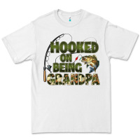 White fish lures hooked on being grandpa Premium Tee - Artiststas