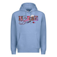 Colony Blue valentines day nurse Premium Hoodie - RanaPortraitStore