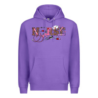 Purple valentines day nurse Premium Hoodie - RanaPortraitStore