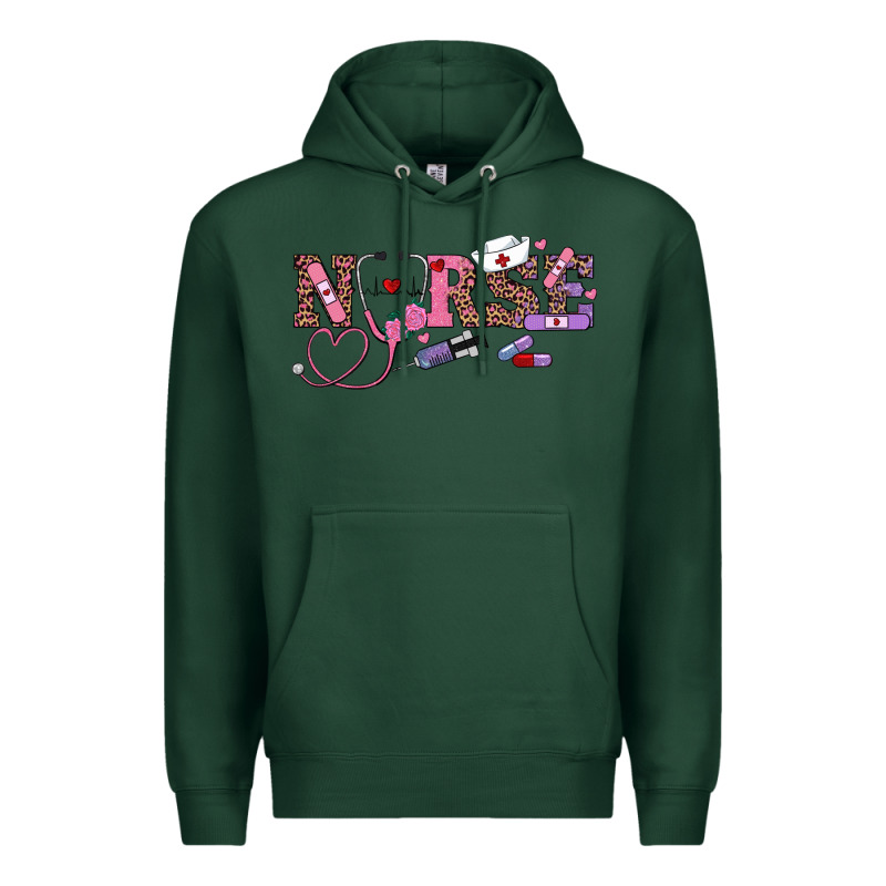 Valentines Day Nurse Premium Hoodie by RanaPortraitStore | Teevron