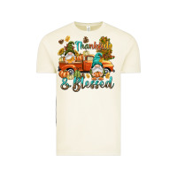 Fall Thankful And Blessed Vintage Tee | Teevron