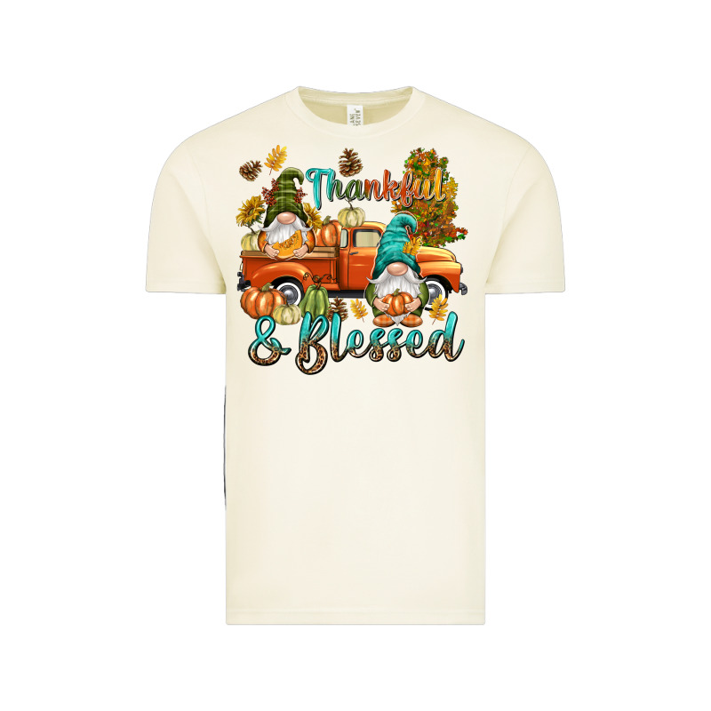 Fall Thankful And Blessed Vintage Tee by NancyCooperArtShop | Teevron