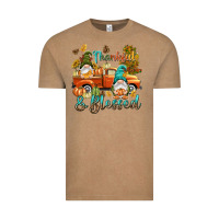 Vintage Coffee Fall Thankful and blessed Vintage Tee - NancyCooperArtShop