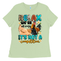 Matcha relax we're all crazy it's not a competition Ladies Tee - Artiststas