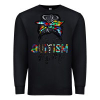 Black autism mom Premium Sweatshirt - CowhideDigitalArt