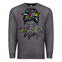 Charcoal Heather autism mom Premium Sweatshirt - CowhideDigitalArt