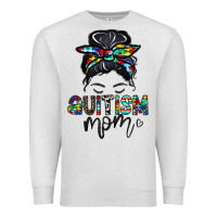 Oatmeal Heather autism mom Premium Sweatshirt - CowhideDigitalArt