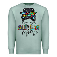 Seafoam autism mom Premium Sweatshirt - CowhideDigitalArt