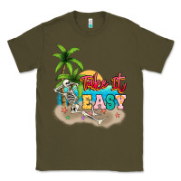 Army Green take it easy Classic Tee - NancyCooperArtShop