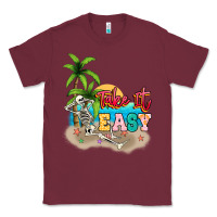 Burgundy take it easy Classic Tee - NancyCooperArtShop