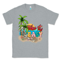Heather Grey take it easy Classic Tee - NancyCooperArtShop