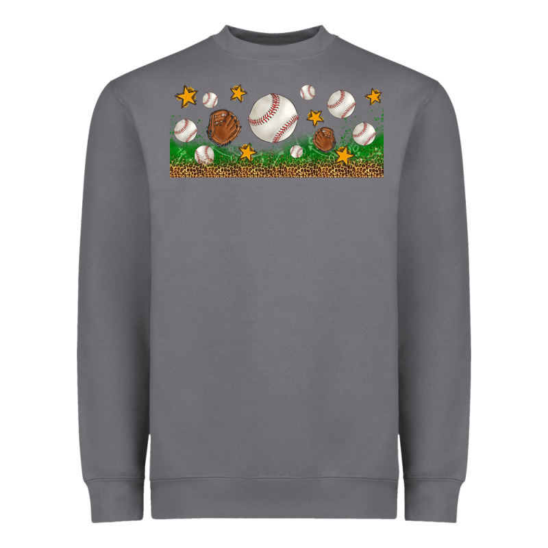 Baseball Glove With Leopard Libbey Glass Heavyweight Sweatshirt by BundleAndBundleShop | Teevron