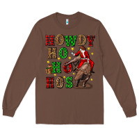 Chestnut howdy ho ho hos christmas Long Sleeve Tee - CowGirlArtShop