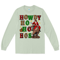 Matcha howdy ho ho hos christmas Long Sleeve Tee - CowGirlArtShop