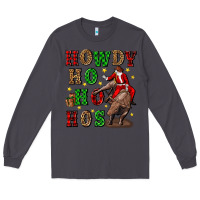 Smoke howdy ho ho hos christmas Long Sleeve Tee - CowGirlArtShop