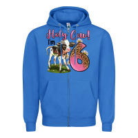 True Royal holy cow i'm 6 years old Zipper Hoodie - LillyAllenDesigns