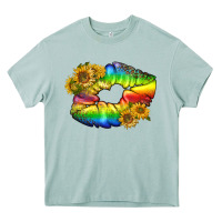 Arona Lgbtq Pride Rainbow Lips Heavy Core Tee - BundleAndBundleShop