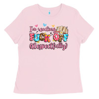 Bubblegum Pink i'm reading fuck off respectfully Ladies Tee - Artiststas