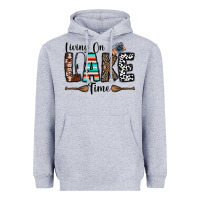 Heather Grey living on lake time Heavyweight Hoodie - CowhideDigitalArt
