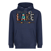 Navy living on lake time Heavyweight Hoodie - CowhideDigitalArt