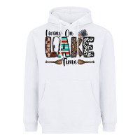 White living on lake time Heavyweight Hoodie - CowhideDigitalArt