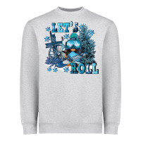 Heather Grey let's roll Heavyweight Sweatshirt - FaDigitalArtStudio