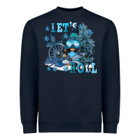 Navy let's roll Heavyweight Sweatshirt - FaDigitalArtStudio