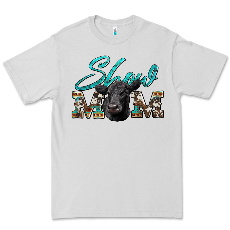 Show Mom Aztec Cowhide Black Angus Premium Tee by Artiststas | Teevron
