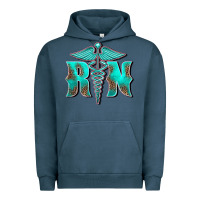 Pigment Midnight Navy registered medical symbol nurse Urban Hoodie - BarkalooDesign