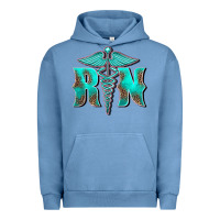 Pigment Pebble Blue registered medical symbol nurse Urban Hoodie - BarkalooDesign