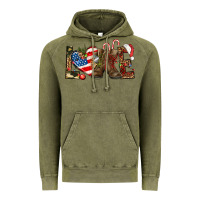 Vintage Olive Army christmas love 4th Of July Vintage Hoodie - HowdyJamesFarm