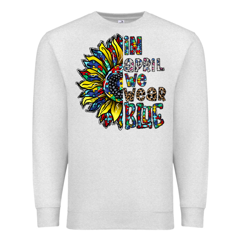 Autism Sunflower Premium Sweatshirt by CowhideDigitalArt | Teevron