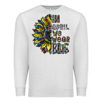 Oatmeal Heather autism sunflower Premium Sweatshirt - CowhideDigitalArt