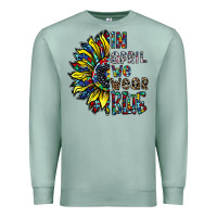 Seafoam autism sunflower Premium Sweatshirt - CowhideDigitalArt