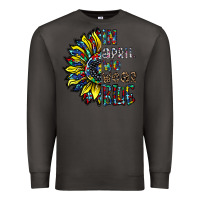 Smoke autism sunflower Premium Sweatshirt - CowhideDigitalArt