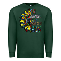 Sports Green autism sunflower Premium Sweatshirt - CowhideDigitalArt