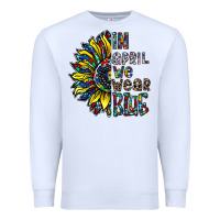 White autism sunflower Premium Sweatshirt - CowhideDigitalArt