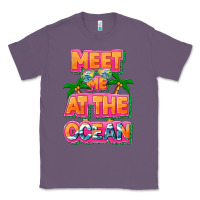 Lavender Meet me at the ocean Summer Classic Tee - NancyCooperArtShop