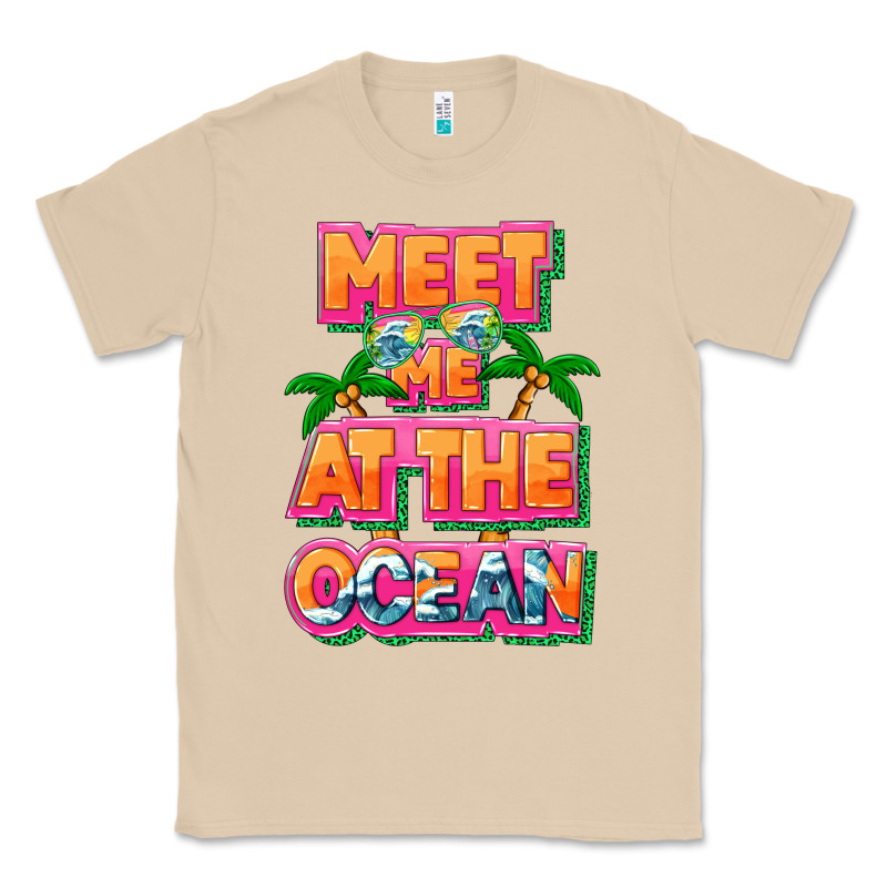 Meet Me At The Ocean Summer Classic Tee by NancyCooperArtShop | Teevron