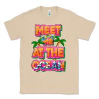 Mushroom Meet me at the ocean Summer Classic Tee - NancyCooperArtShop