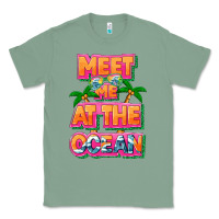 Sage Meet me at the ocean Summer Classic Tee - NancyCooperArtShop